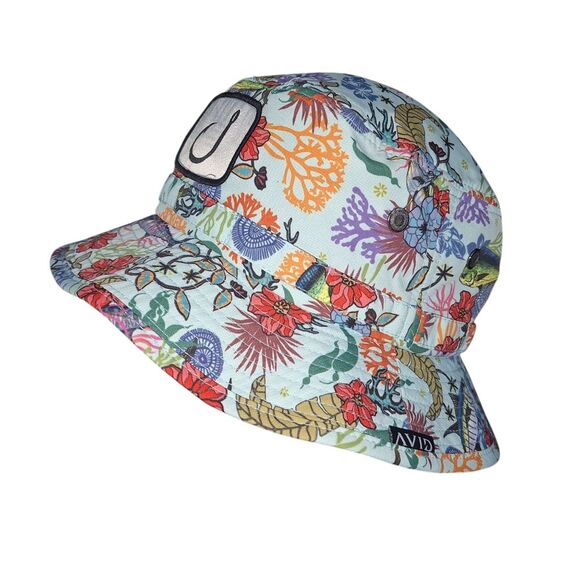 Avid Gear | Accessories | Avid Gear Baja Boonie Fish Floral Seafoam Bucket Hat Teal Retired ...